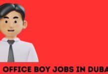Office Boy required in Dubai