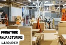 Furniture Manufacturing Labourer needed in Canada