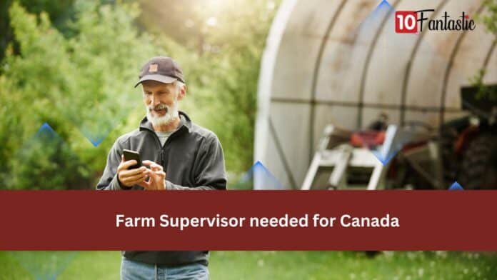 Farm Supervisor needed for Canada