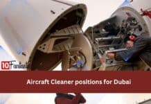 Aircraft Cleaner positions for Dubai