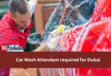Car Wash Attendant required for Dubai
