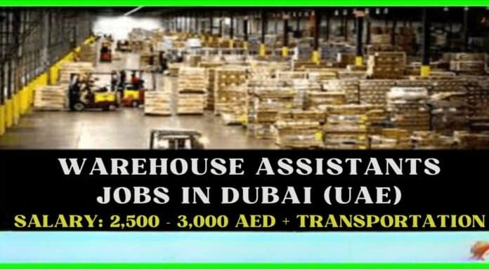 Warehouse Assistant Jobs in Dubai