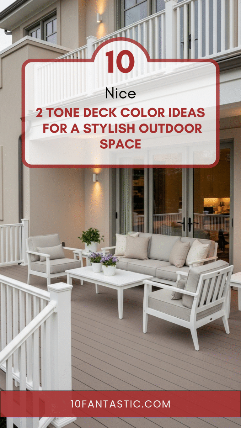 10 Nice 2 Tone Deck Color Ideas for a Stylish Outdoor Space