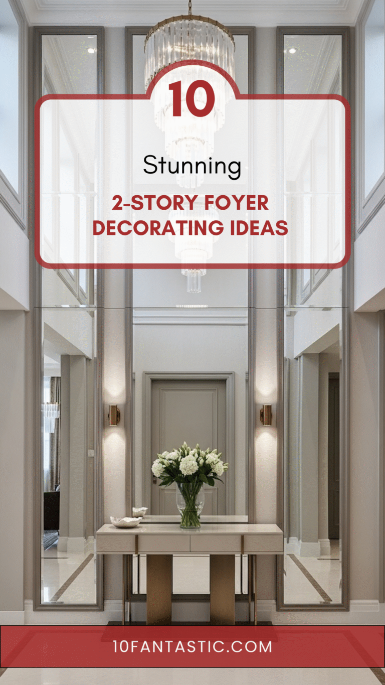 10 Stunning 2-Story Foyer Decorating Ideas