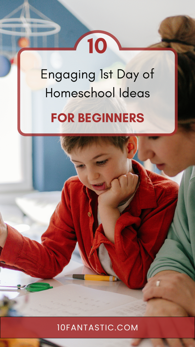 1st Day of Homeschool Ideas