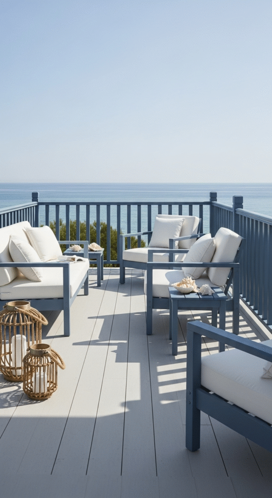 Blue and Gray for a Cool, Calming Atmosphere