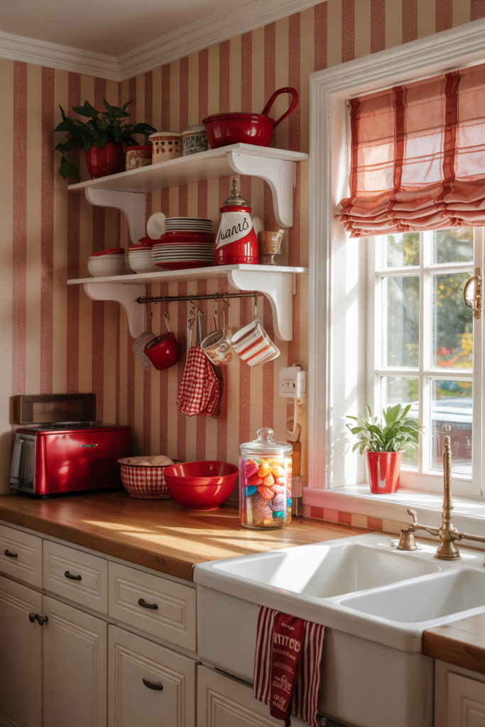 Candy Cane Stripes Wallpaper - Christmas Wallpaper Ideas