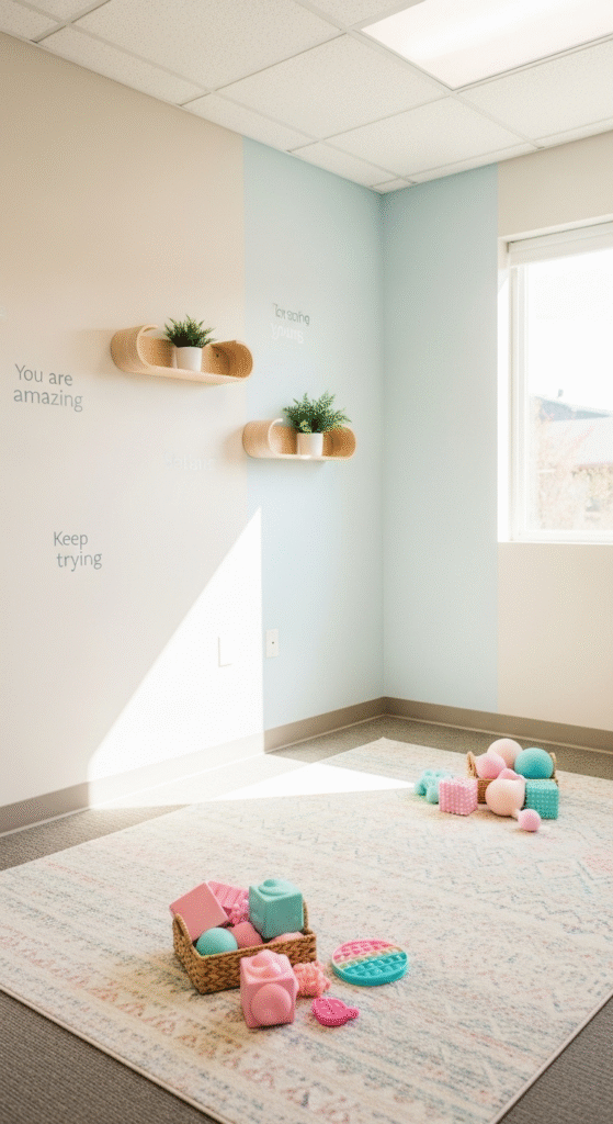 Choose a Calm and Neutral Color Scheme - ABA Therapy Room Ideas