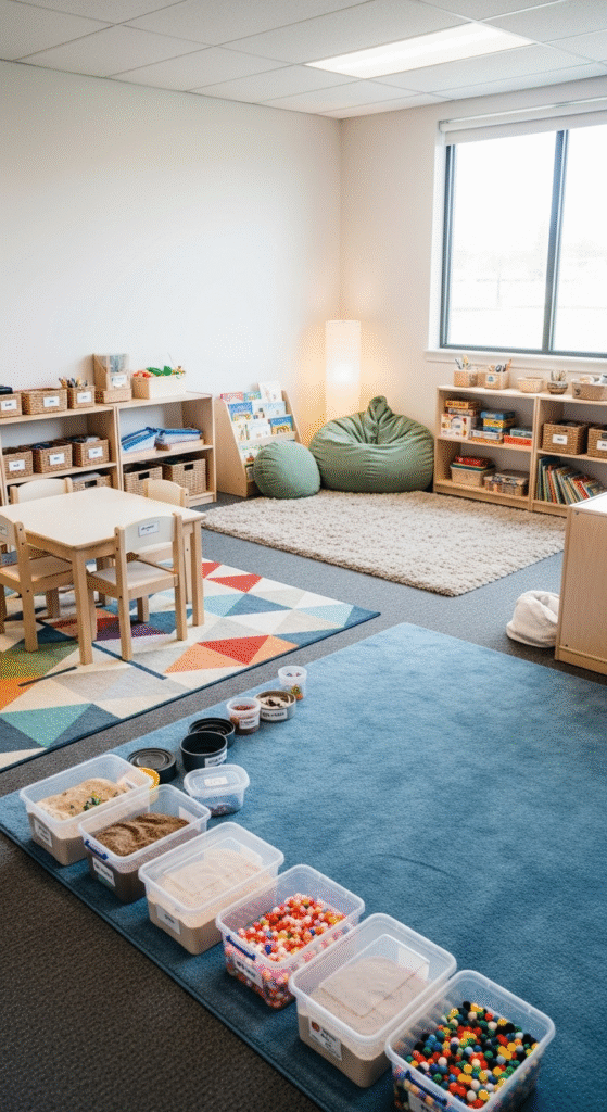 Create Clearly Defined Learning Zones - ABA Therapy Room Ideas