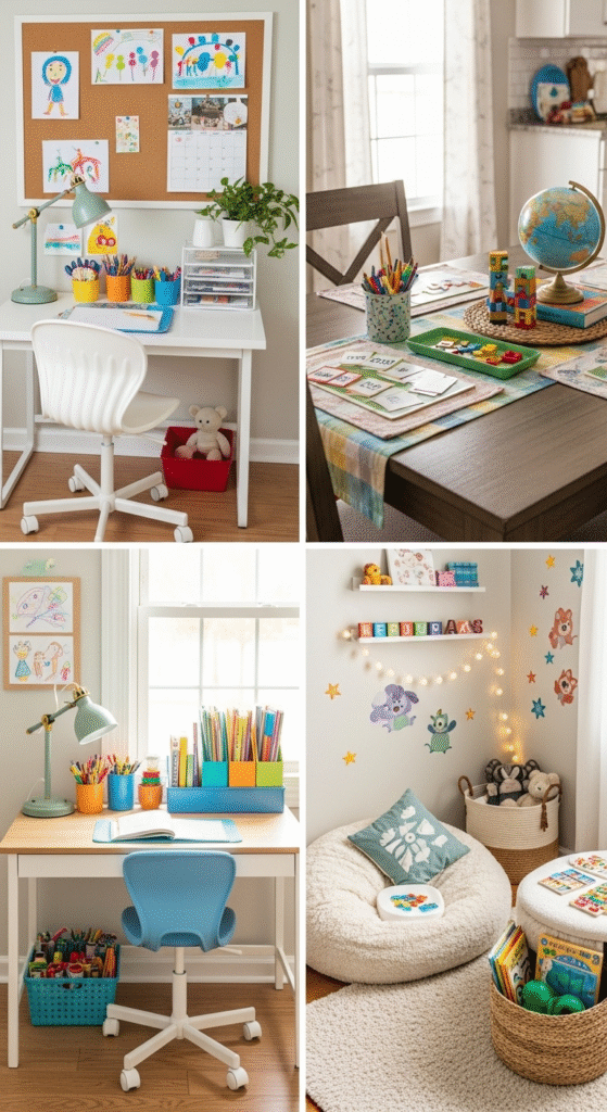 Create a School Space - 1st Day of Homeschool Ideas