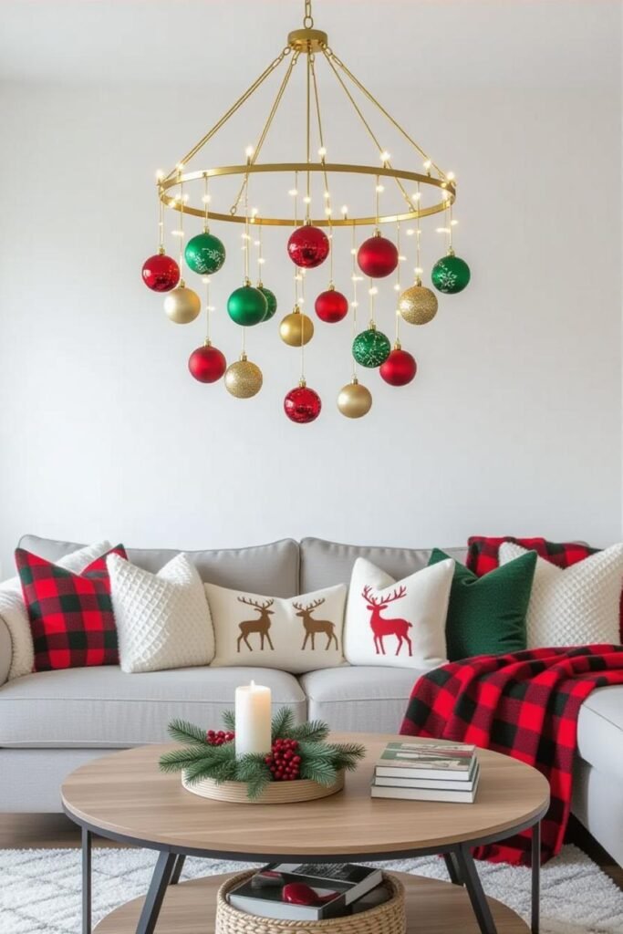 DIY Ornament Chandelier