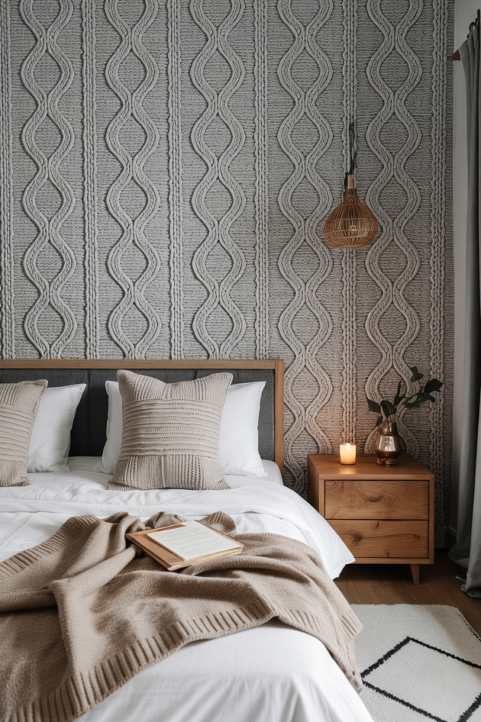Nordic Knit Pattern Wallpaper