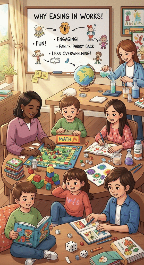Try a Light and Fun Lesson - 1st Day of Homeschool Ideas