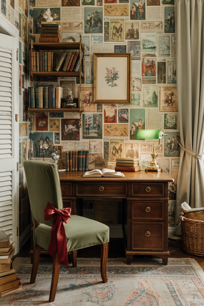 Vintage Christmas Card Wallpaper