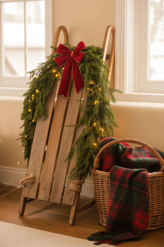Vintage Sled Display
