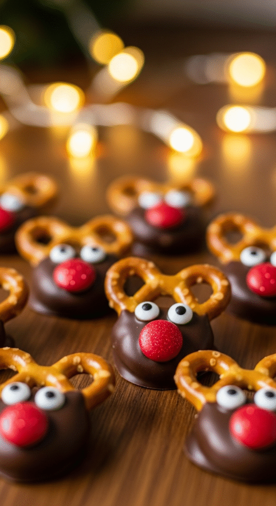 Day One: Reindeer Pretzels - 12 Days of Christmas Snack Ideas