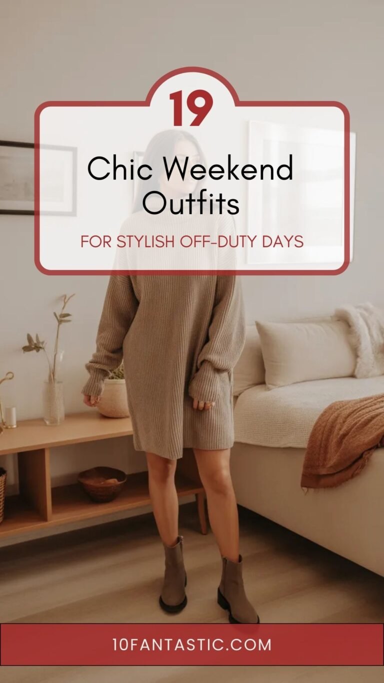 19 Chic Weekend Outfits for Stylish Off-Duty Days