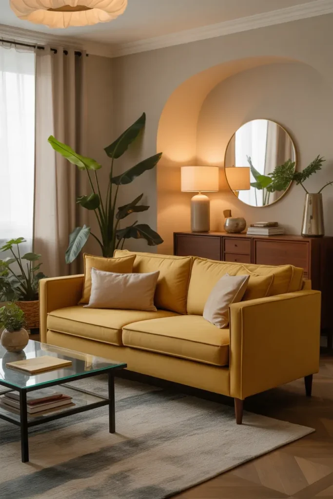 Add Color with a Statement Sofa