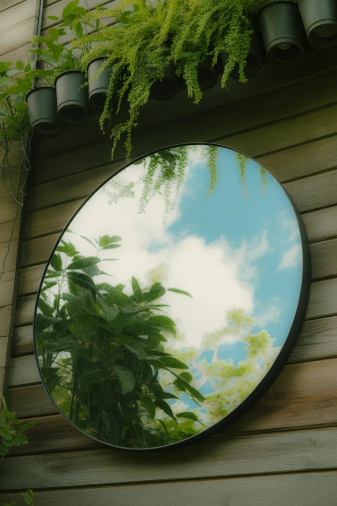 Add Mirrors for Instant Depth - Tiny Patio Ideas