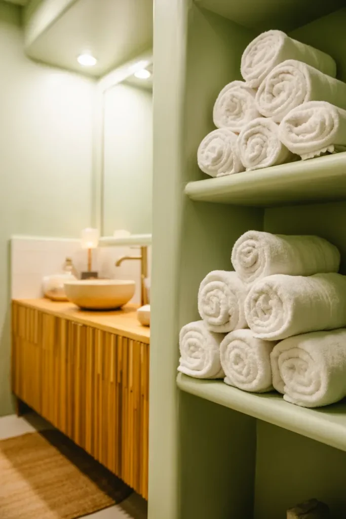 Add Soft, Plush Towels for Comfort