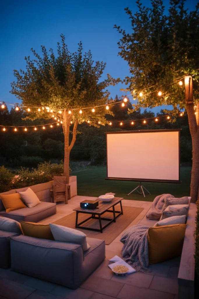 Add a Backyard Movie Setup