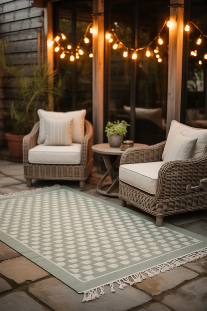 Add a Cozy Outdoor Rug