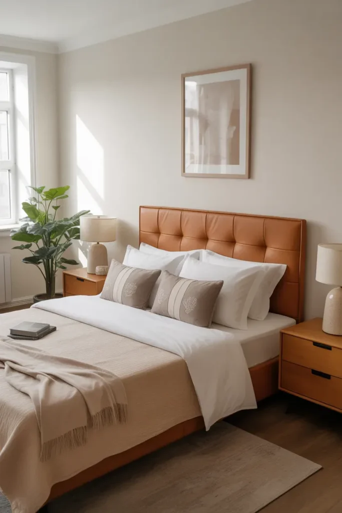 Add a Leather Accent Chair or Headboard