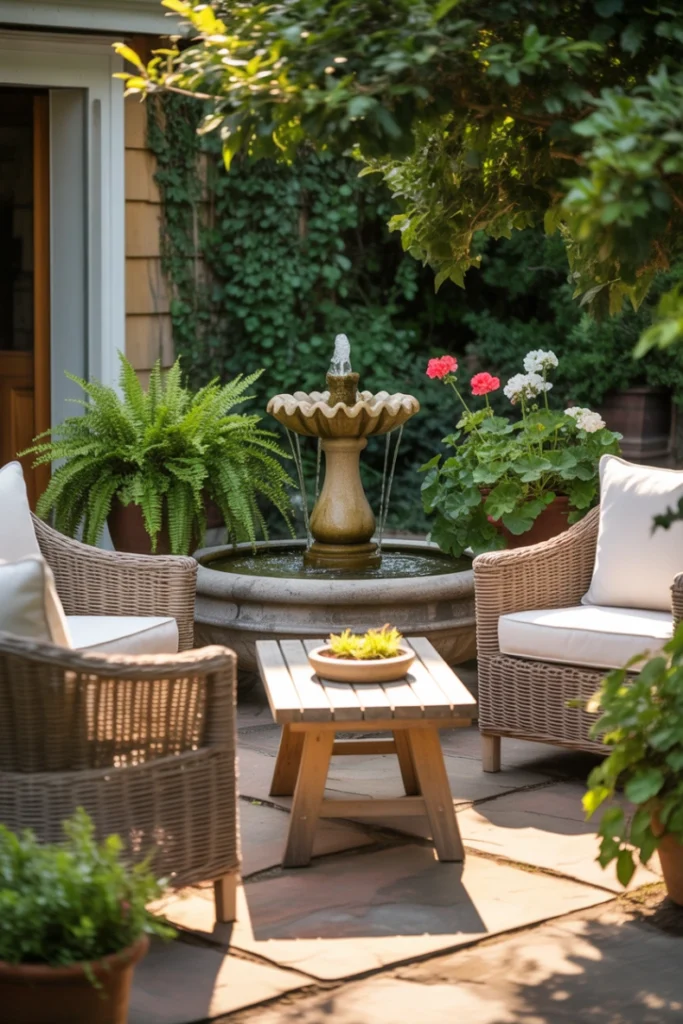 Add a Water Feature - Outdoor Patio Ideas