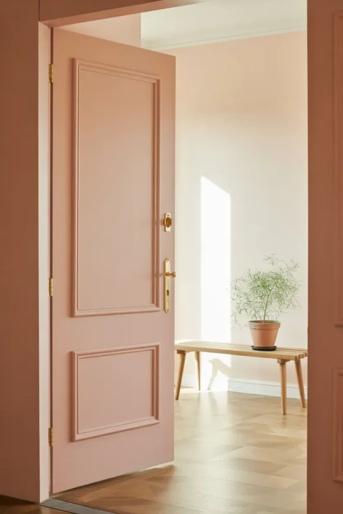 Blush Pink Door