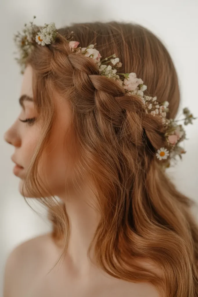 Boho Braided Crown - Gorgeous Hairstyle Ideas for Long Hair