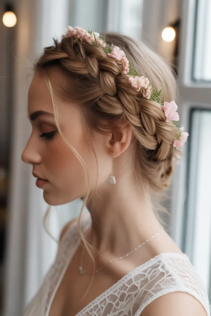 Braided Crown Updo