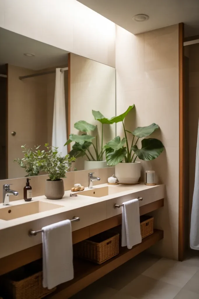 Bring Nature Indoors with Plants - Spa Bathroom Ideas