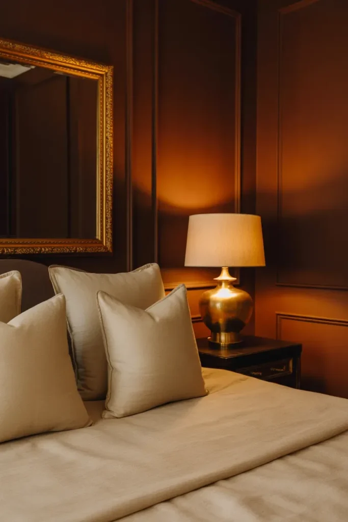 Brown with Gold Accents