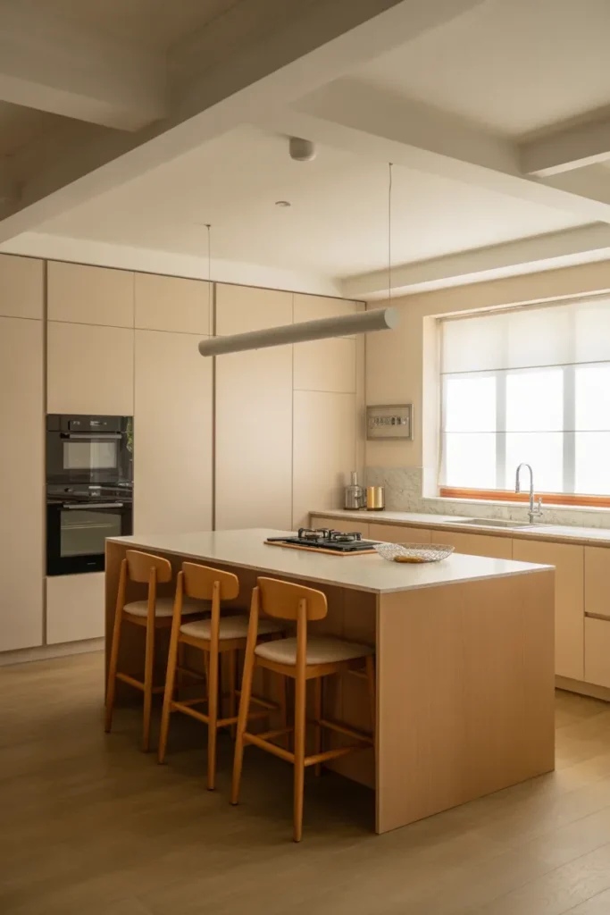 Built-In Seating - Modern Kitchen Island Ideas