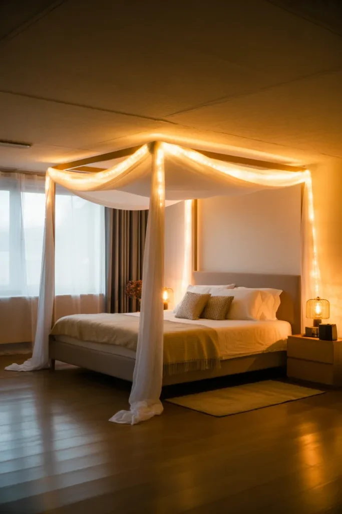 Canopy or Bed Frame Lighting