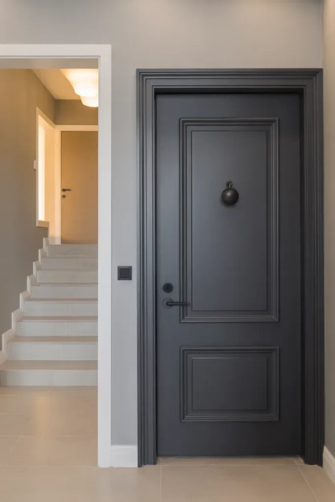 Charcoal Gray Door