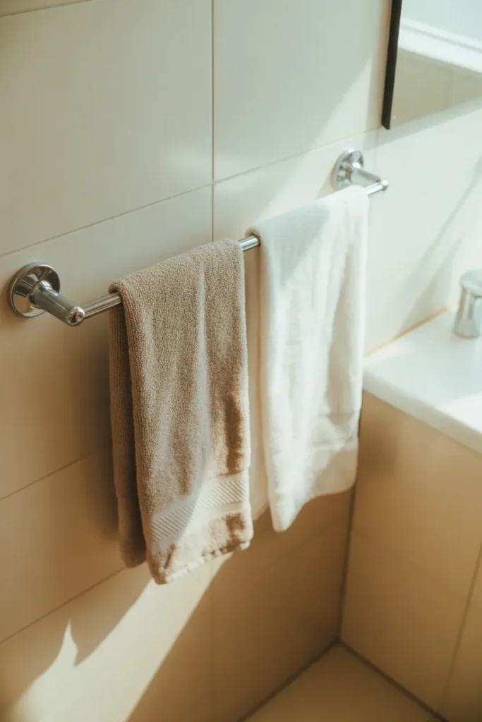 Classic Wall-Mounted Towel Bar - Bathroom Towel Hanging Ideas