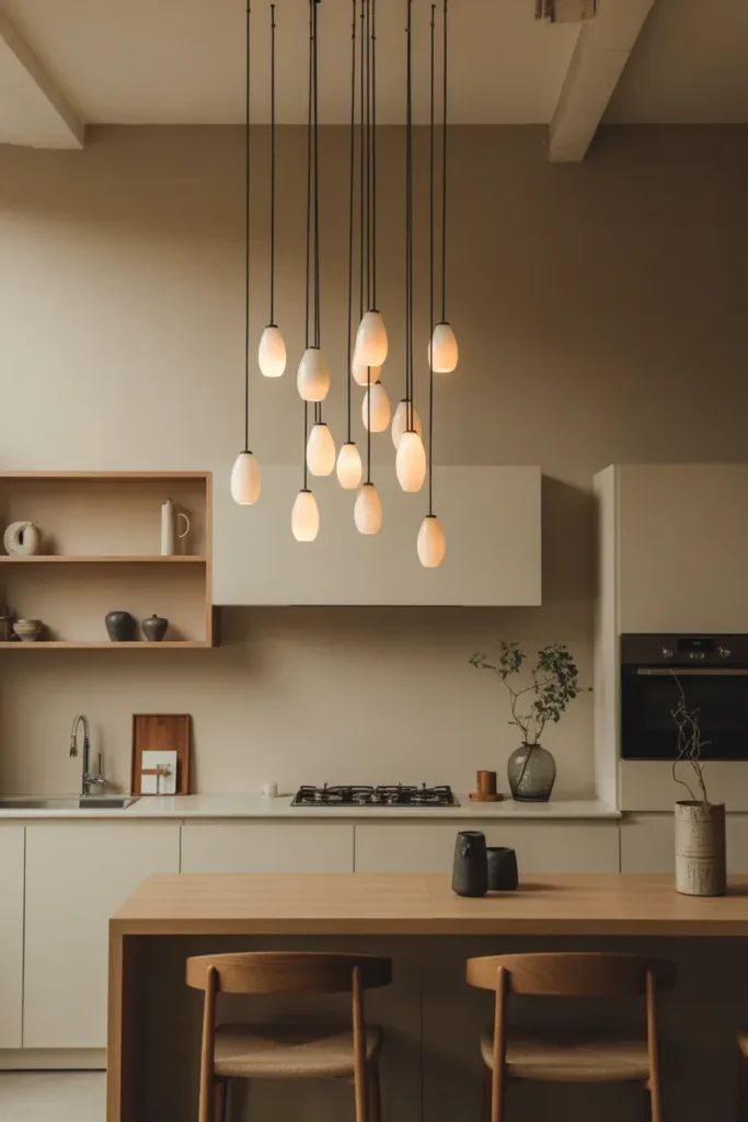 Clustered Pendant Lights for a Sculptural Touch
