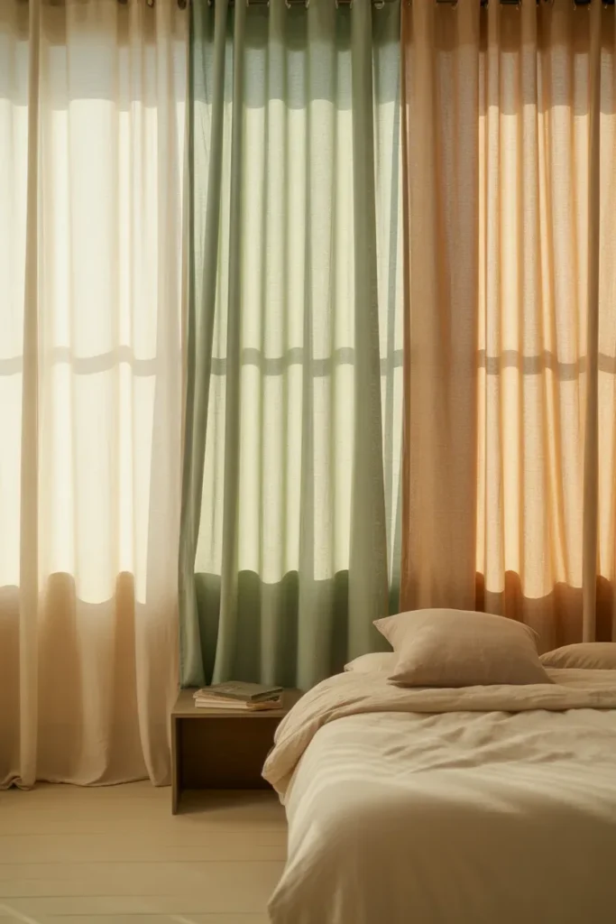 Color-Blocked Curtains