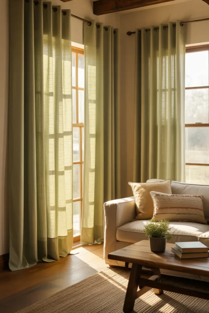 Colored Curtains to Add Personality