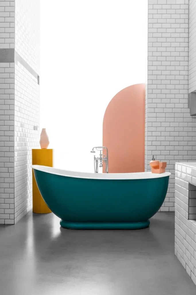 Colorful Freestanding Tub