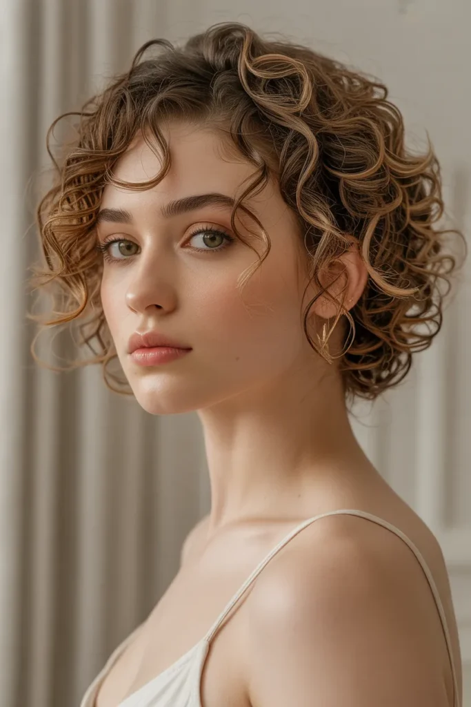 Curly Updo with Defined Texture