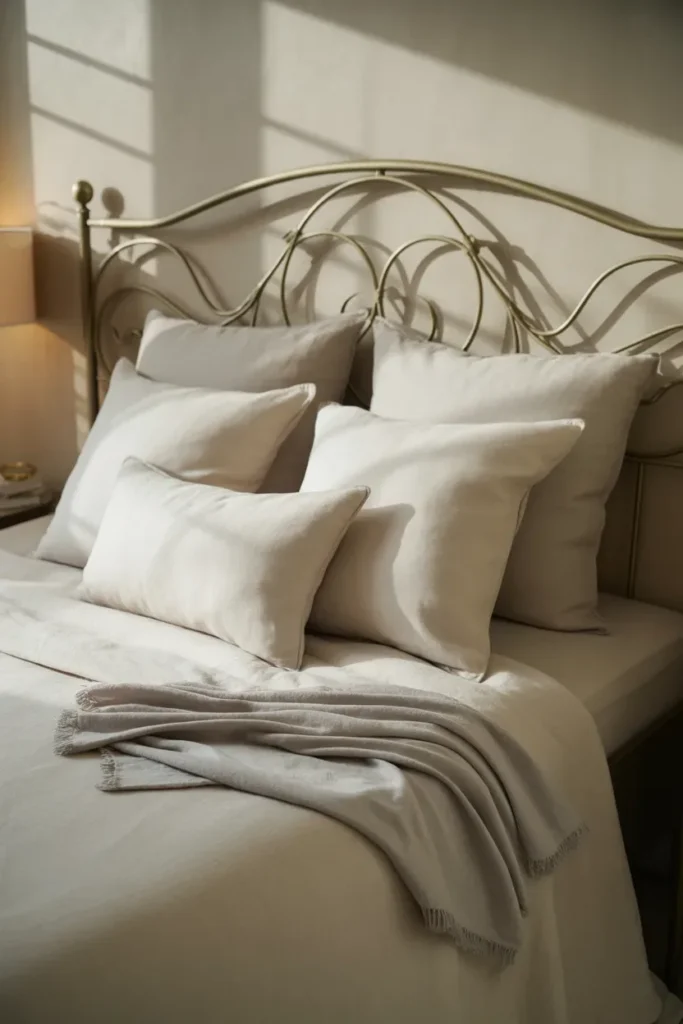 Curved Metal Headboard Bed