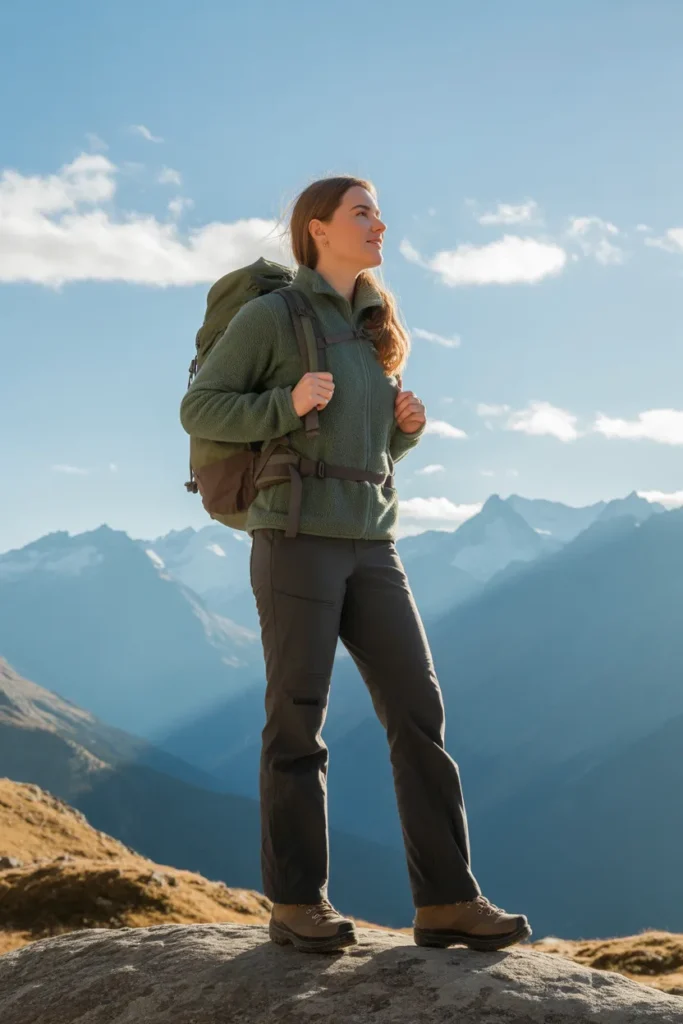 Fleece Jacket with Straight-Leg Pants