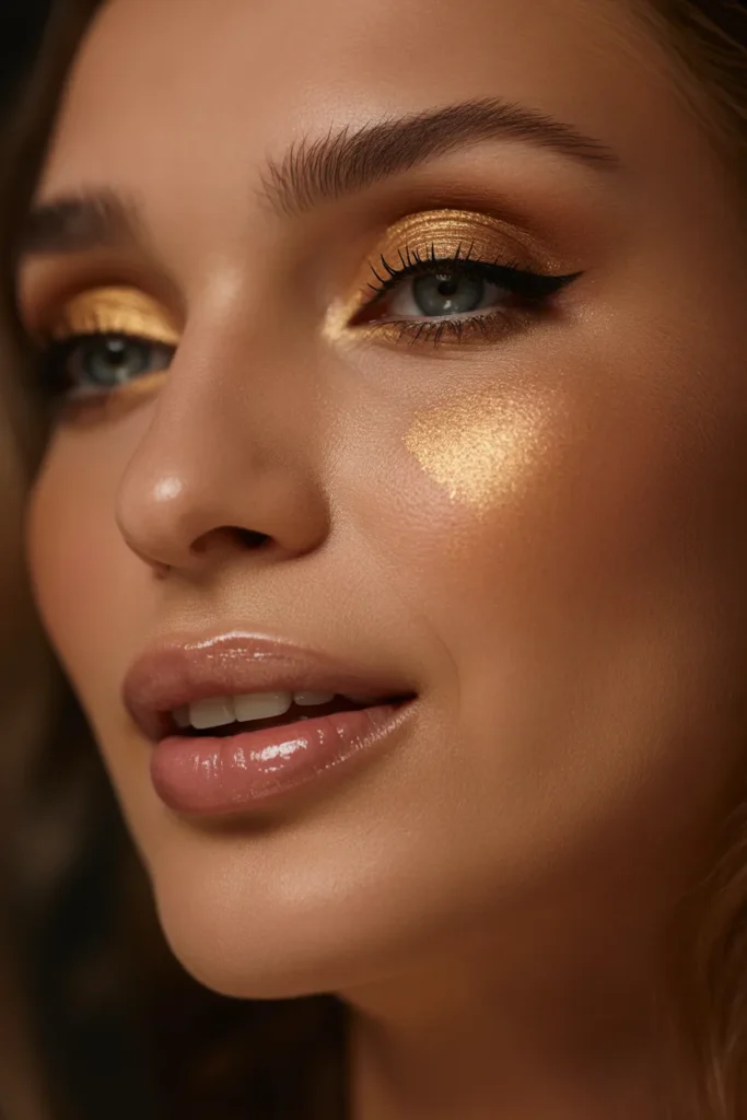 Glowy Glam Evening Look