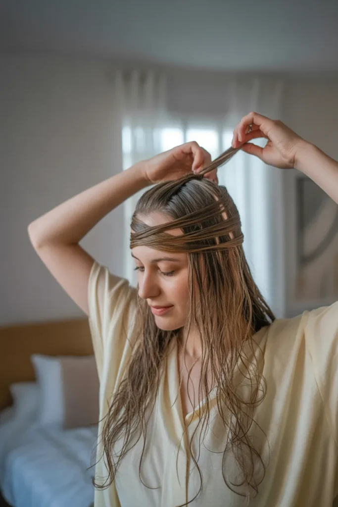 Headband Twist Curls