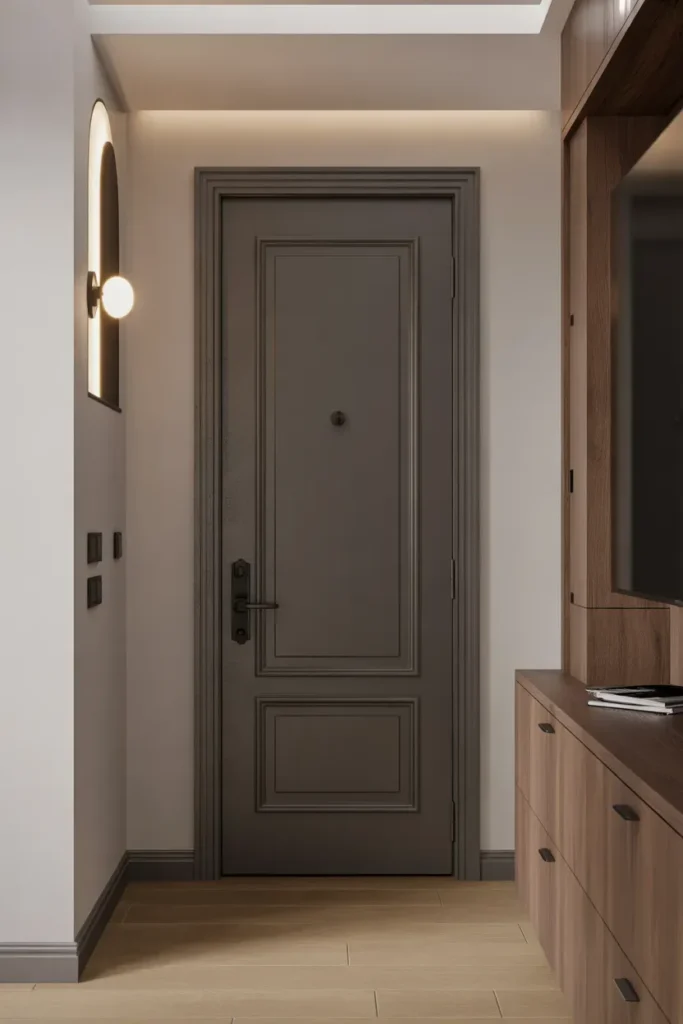 High-Gloss White Door