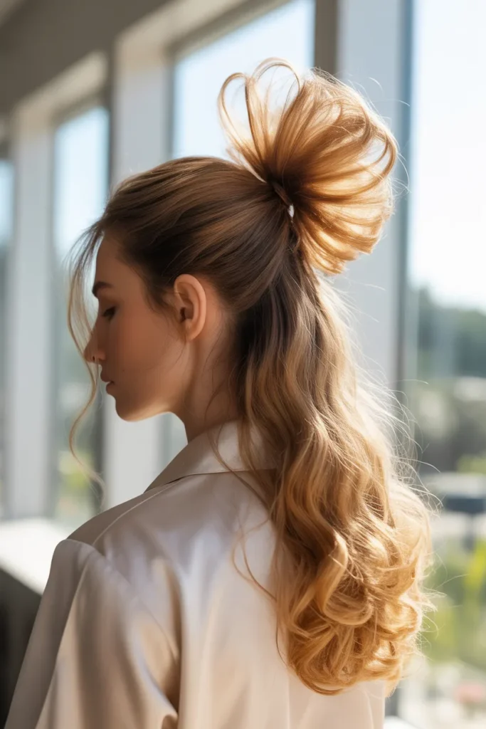 High Ponytail with Volume