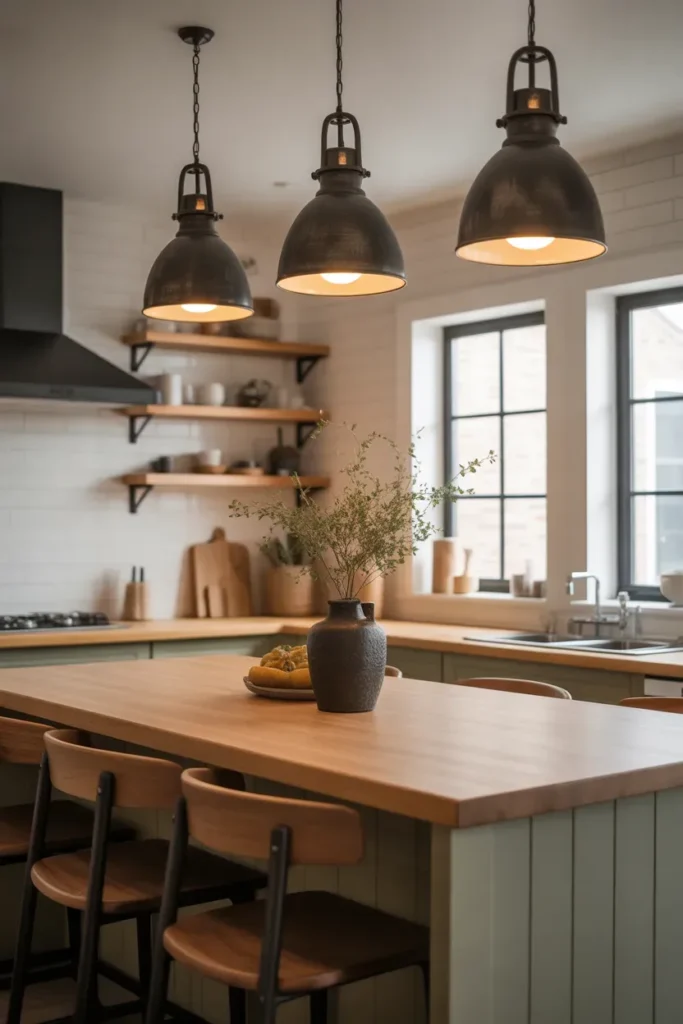 Industrial-Style Lights for a Bold, Clean Look - Kitchen Lighting Ideas