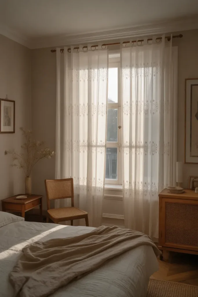 Lace Curtains for Soft Texture